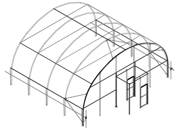 high tunel estructura